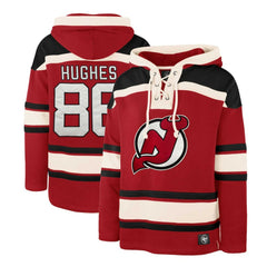 Jack Hughes New Jersey Devils '47 Player Lacer Pullover Hoodie -  NHL Jerseys