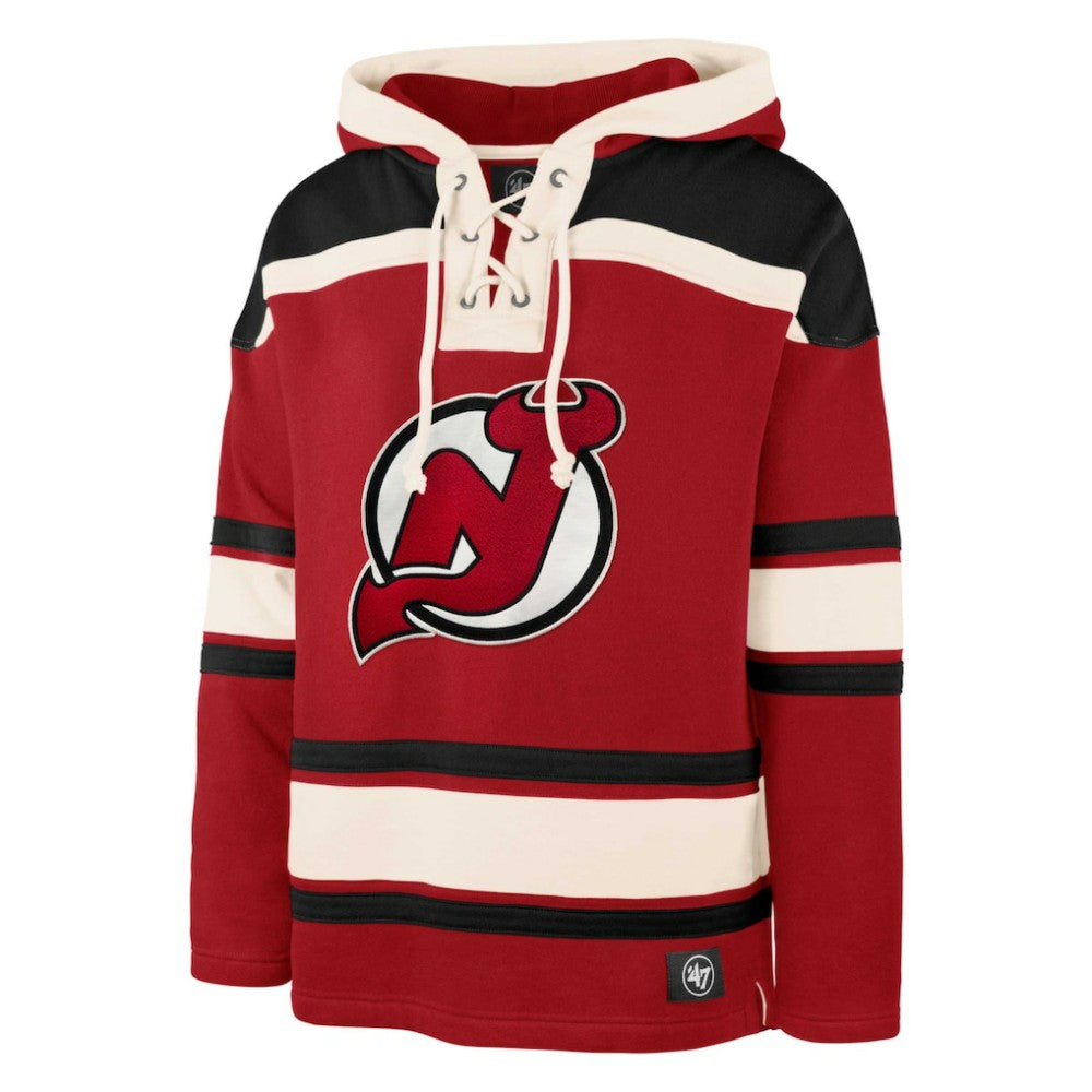 Jack Hughes New Jersey Devils '47 Player Lacer Pullover Hoodie -  NHL Jerseys