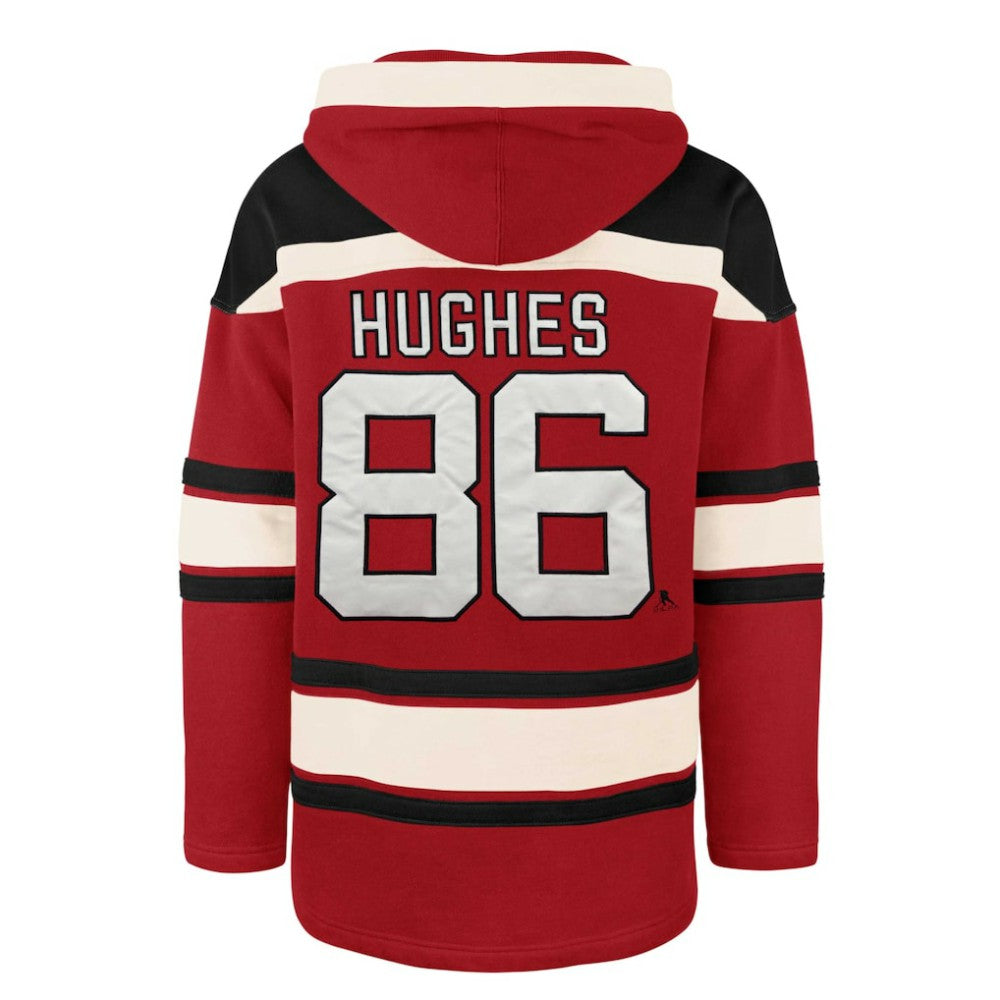 Jack Hughes New Jersey Devils '47 Player Lacer Pullover Hoodie -  NHL Jerseys