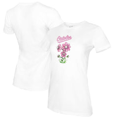 Baltimore Orioles Tiny Turnip Women's Blooming Baseballs T-Shirt - MLB T-shirts