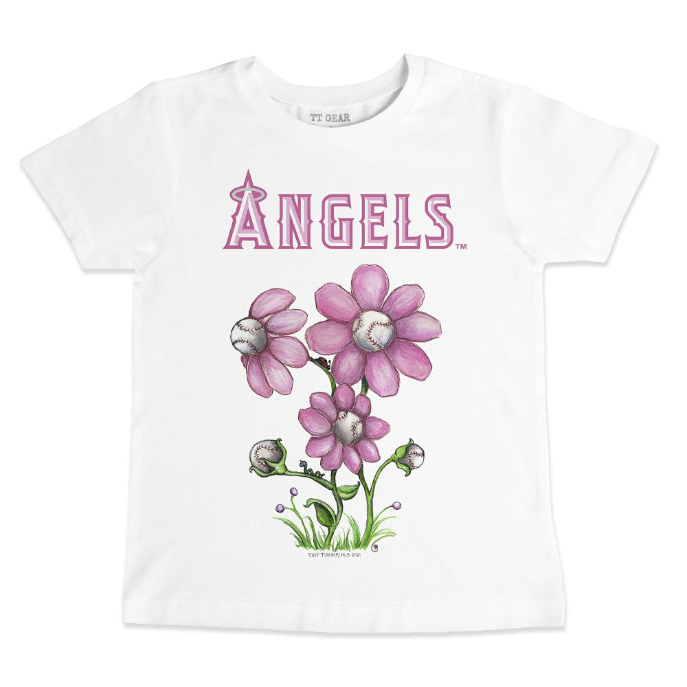 Los Angeles Angels Tiny Turnip Youth Blooming Baseballs T-Shirt - MLB T-shirts