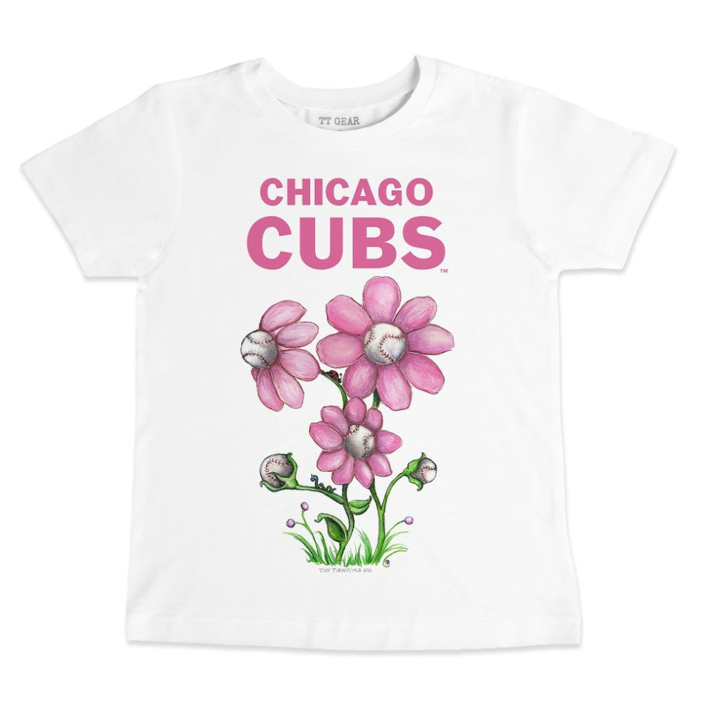 Chicago Cubs Tiny Turnip Youth Blooming Baseballs T-Shirt - MLB T-shirts