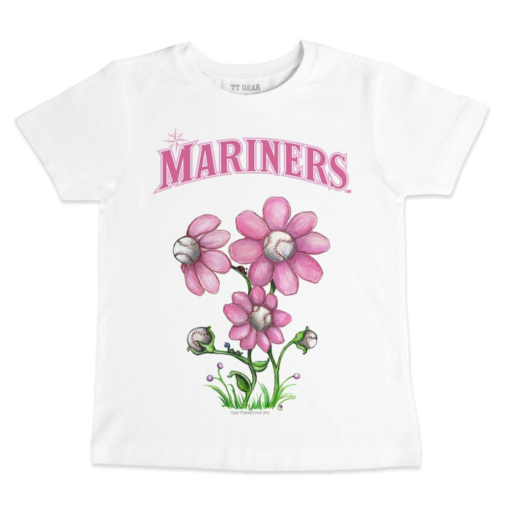 Seattle Mariners Tiny Turnip Youth Blooming Baseballs T-Shirt - MLB T-shirts