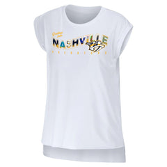 Nashville Predators WEAR by Erin Andrews Women's Greetings From Muscle T-Shirt -  NHL T-shirts