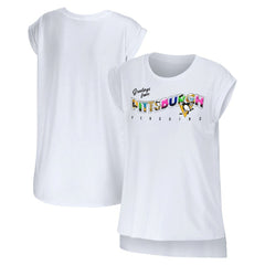 Pittsburgh Penguins WEAR by Erin Andrews Women's Greetings From Muscle T-Shirt -  NHL T-shirts