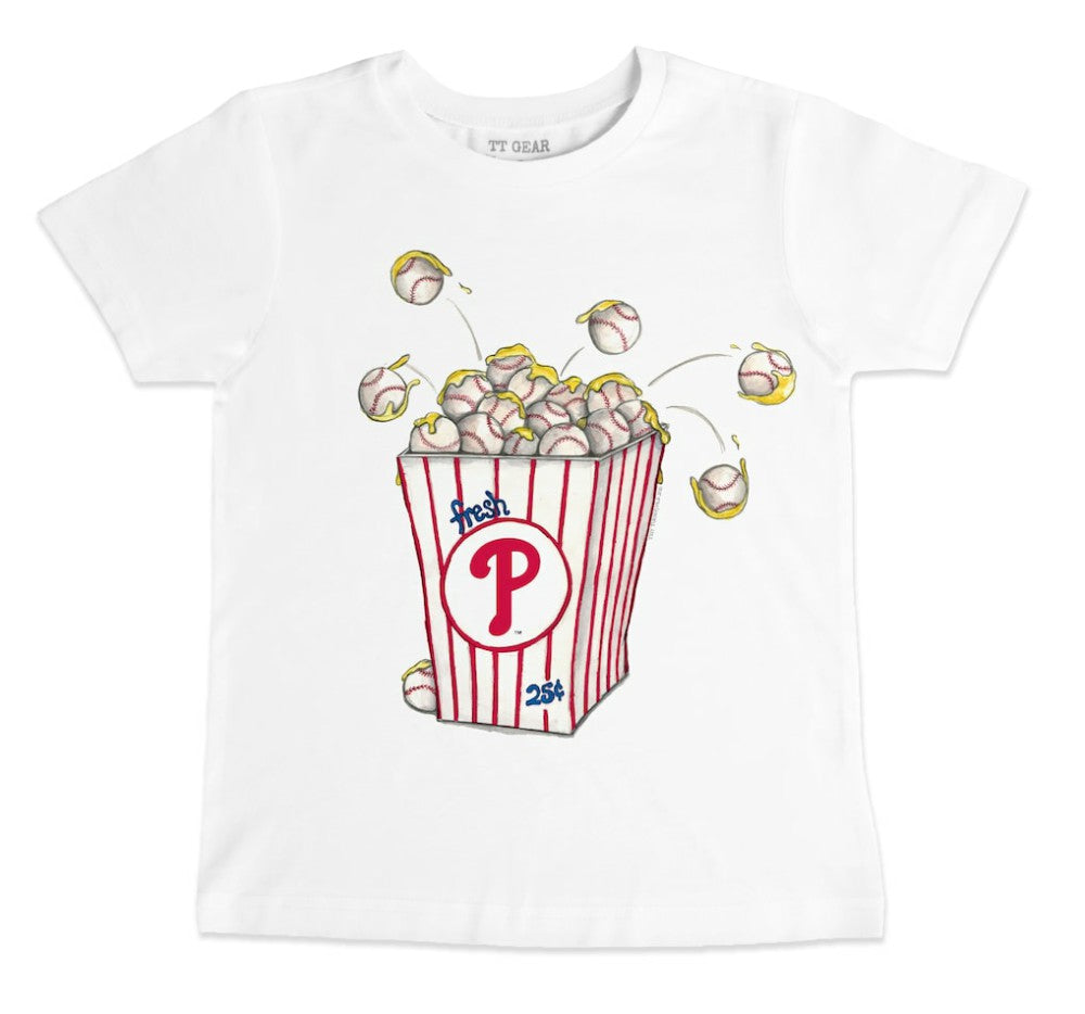 Philadelphia Phillies Tiny Turnip Youth Popcorn T-Shirt - MLB T-shirts