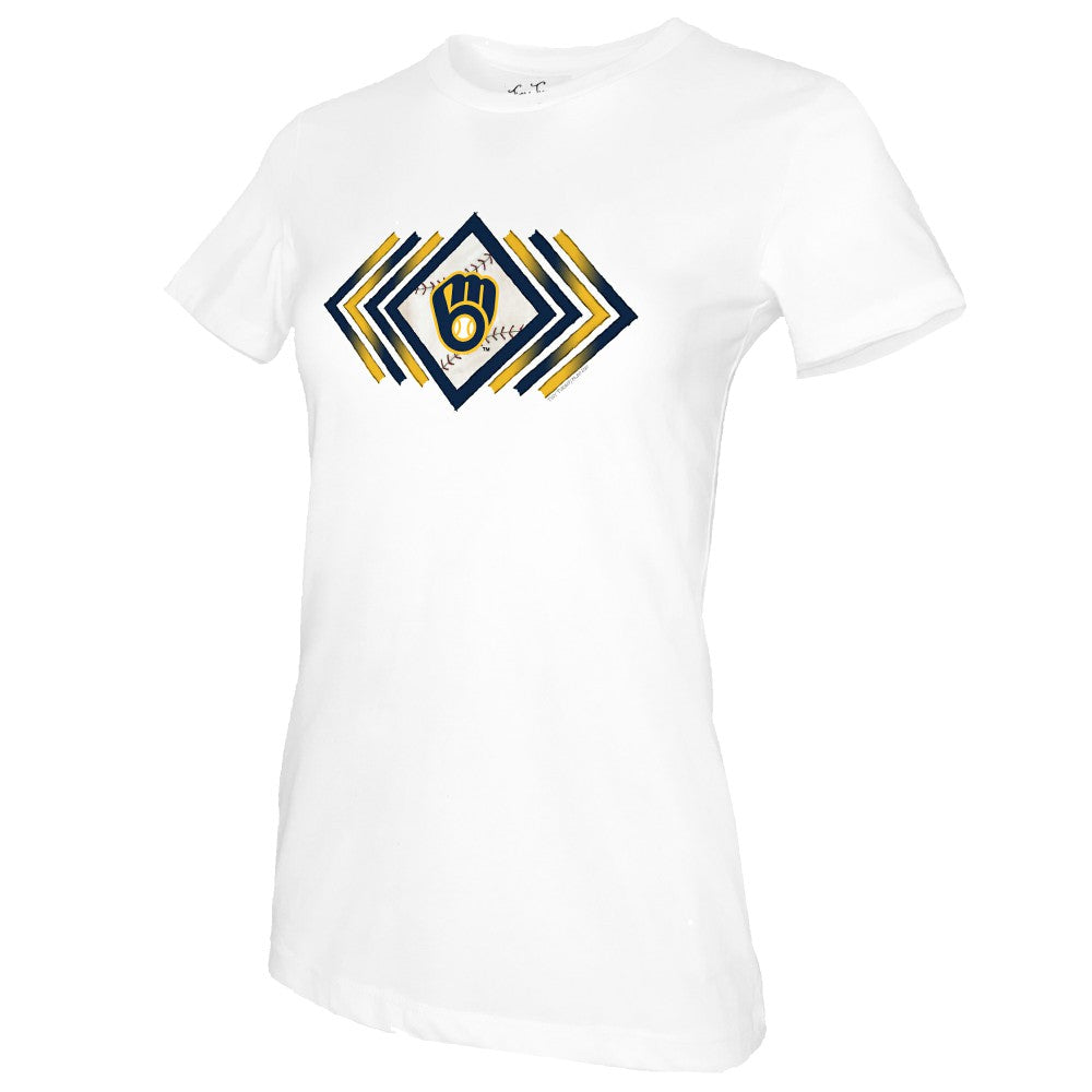 Milwaukee Brewers Tiny Turnip Women's Prism Arrows T-Shirt - MLB T-shirts