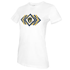 Milwaukee Brewers Tiny Turnip Women's Prism Arrows T-Shirt - MLB T-shirts