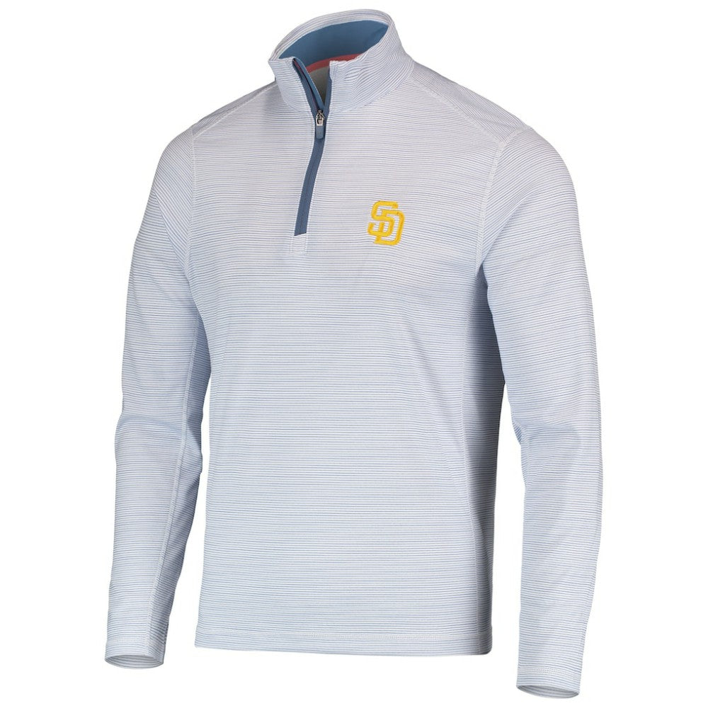 San Diego Padres Vineyard Vines Sankaty Quarter-Zip Sweatshirt - MLB Sweatshirts
