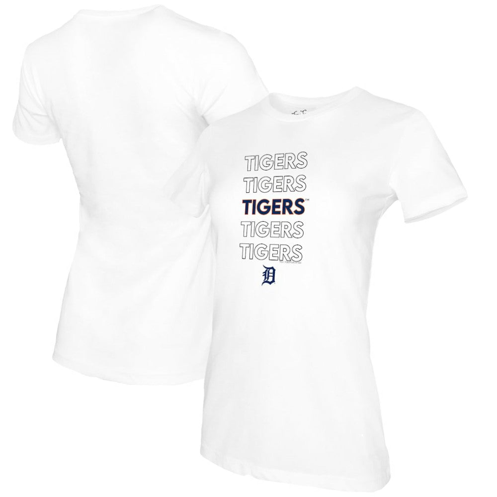 Detroit Tigers Tiny Turnip Women's Stacked T-Shirt - MLB T-shirts