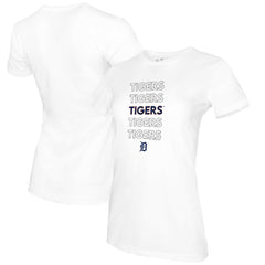 Detroit Tigers Tiny Turnip Women's Stacked T-Shirt - MLB T-shirts