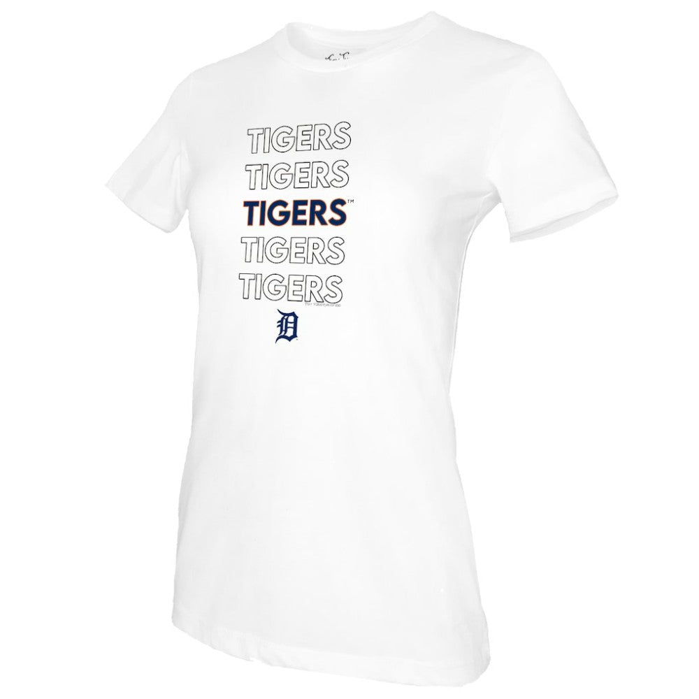 Detroit Tigers Tiny Turnip Women's Stacked T-Shirt - MLB T-shirts
