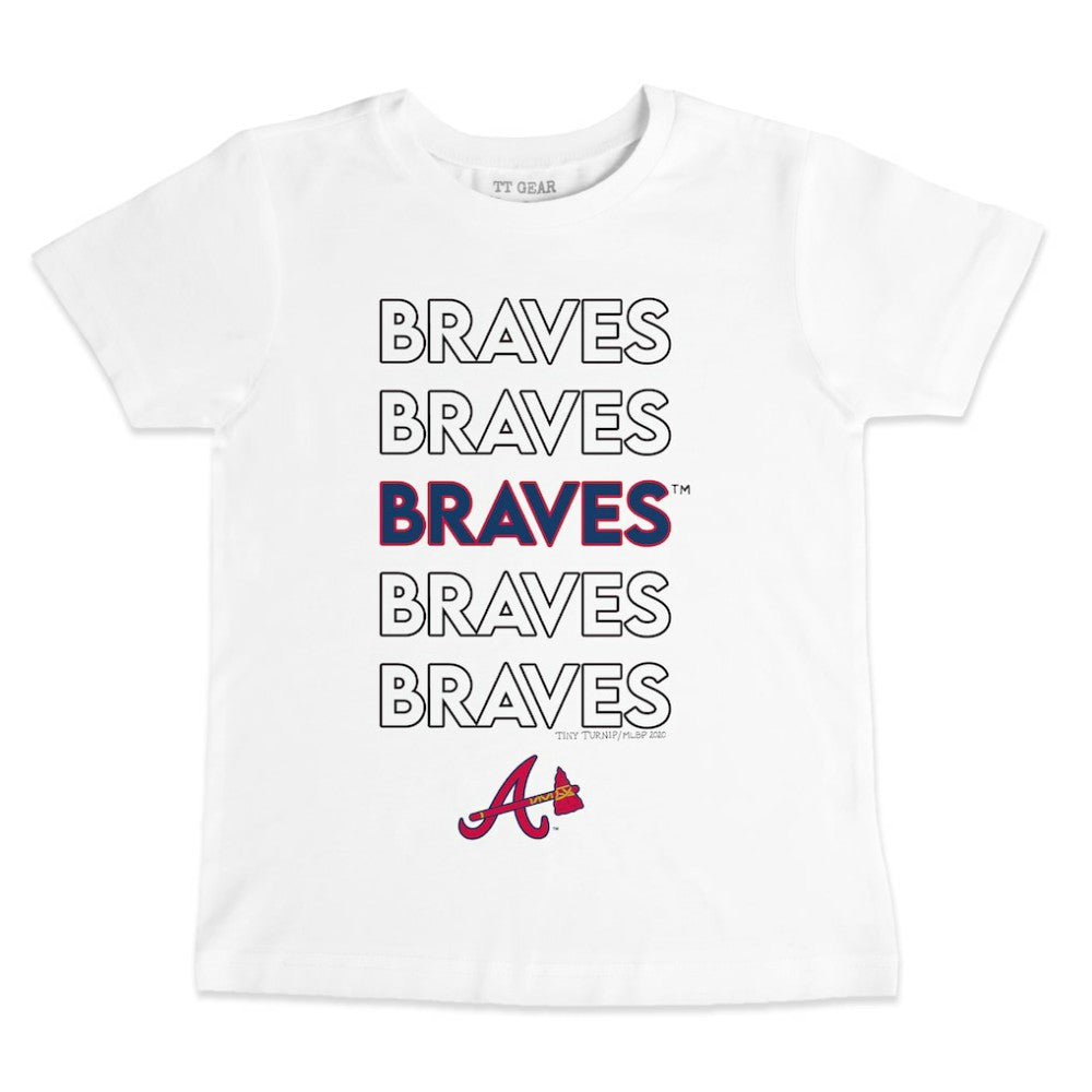 Atlanta Braves Tiny Turnip Youth Stacked T-Shirt - MLB T-shirts