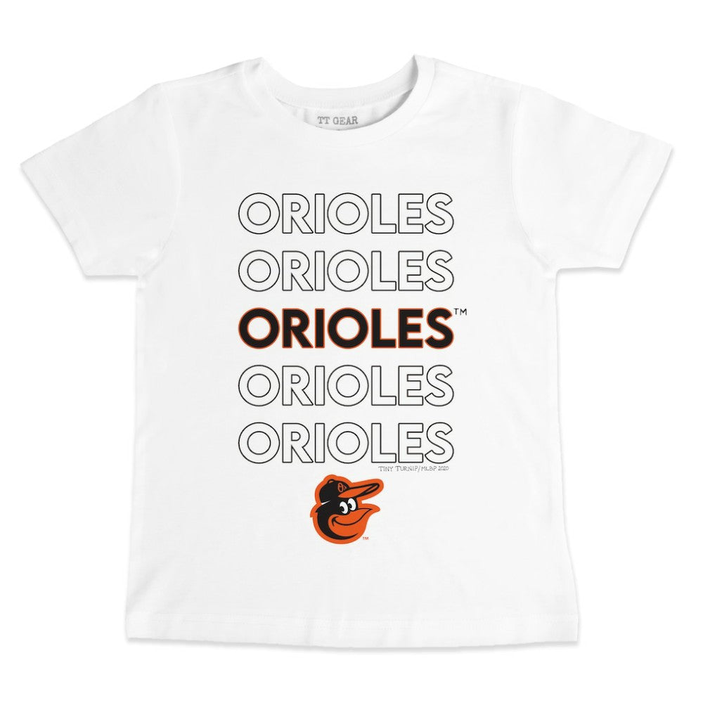 Baltimore Orioles Tiny Turnip Youth Stacked T-Shirt - MLB T-shirts