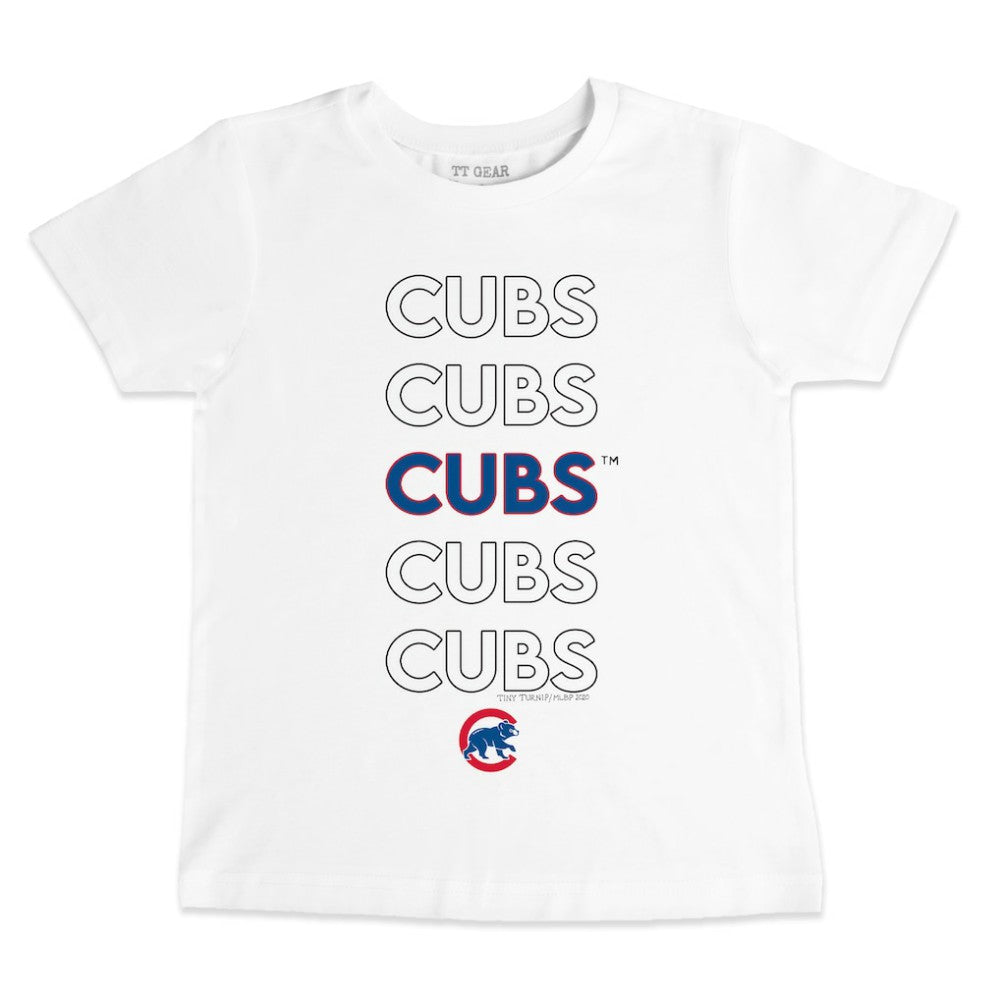 Chicago Cubs Tiny Turnip Youth Stacked T-Shirt - MLB T-shirts