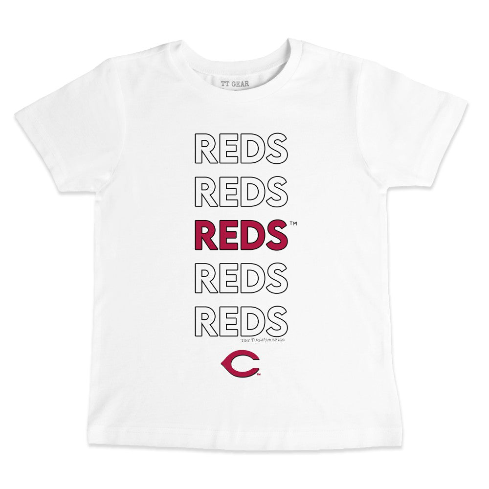 Cincinnati Reds Tiny Turnip Youth Stacked T-Shirt - MLB T-shirts