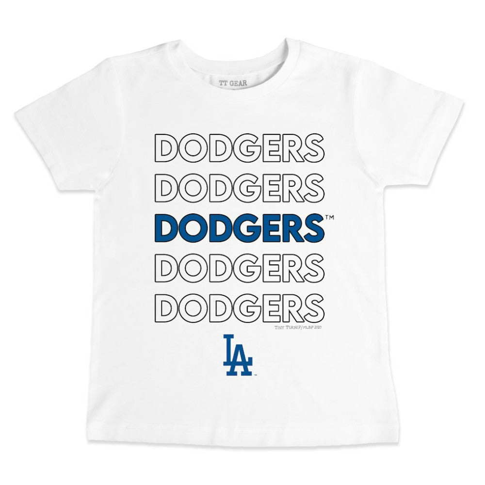 Los Angeles Dodgers Tiny Turnip Youth Stacked T-Shirt - MLB T-shirts
