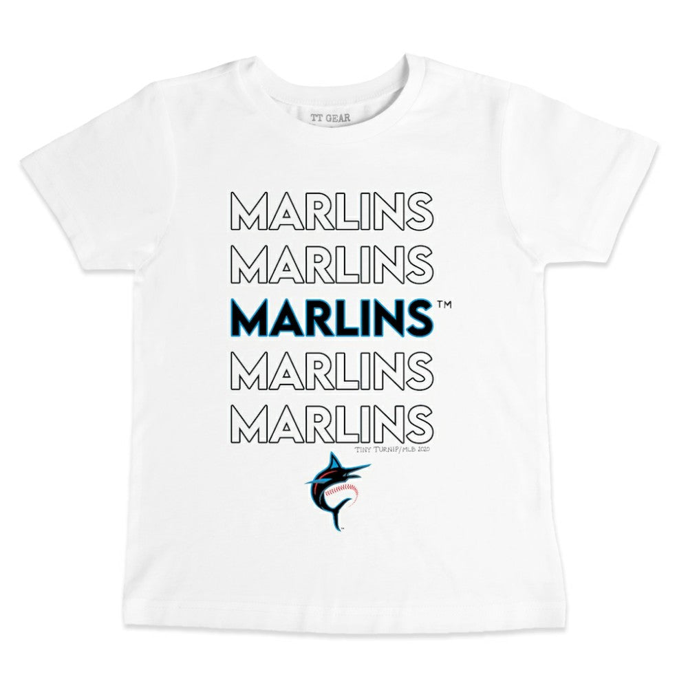 Miami Marlins Tiny Turnip Youth Stacked T-Shirt - MLB T-shirts