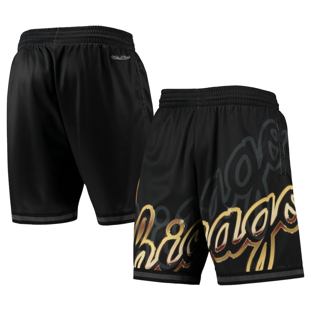 Black Chicago Bulls Big Face 4.0 Fashion Shorts | NBA