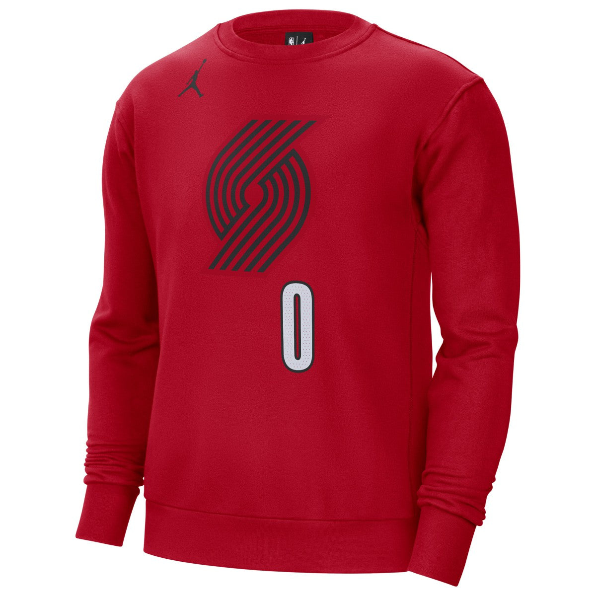 Red Damian Lillard Portland Trail Blazers Jordan Brand Statement Name & Number Pullover Sweatshirt | NBA