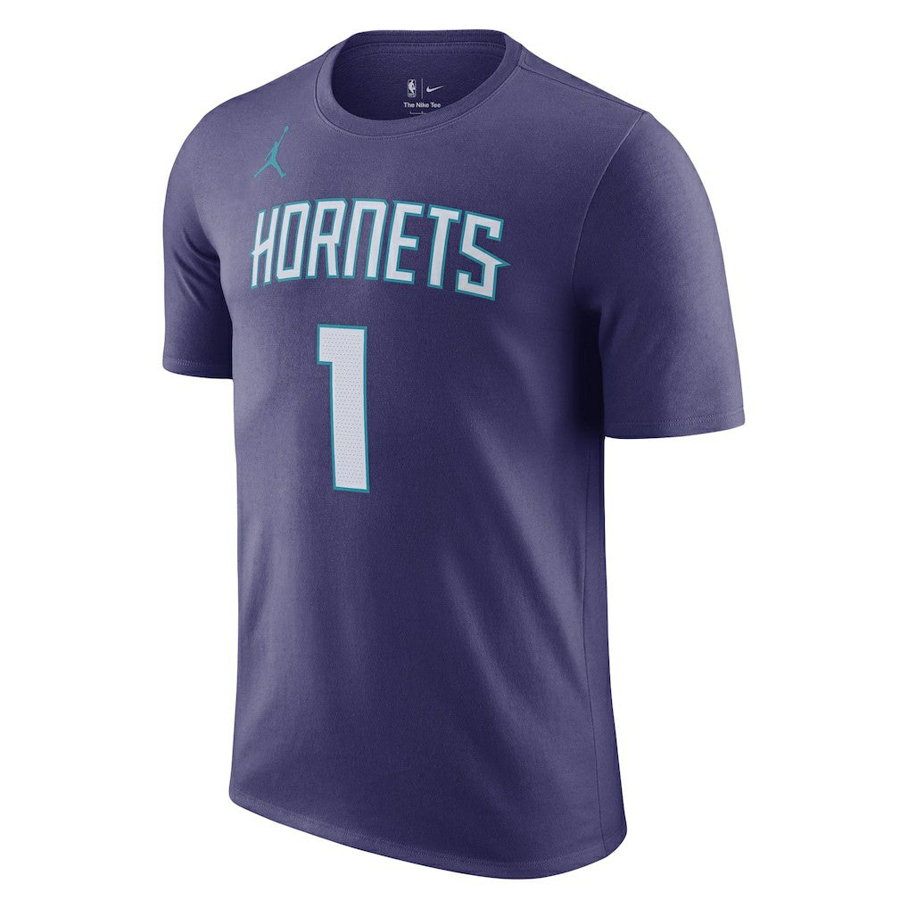 Purple LaMelo Ball Charlotte Hornets Jordan Brand 2022/23 Statement Edition Name & Number T-Shirt | NBA