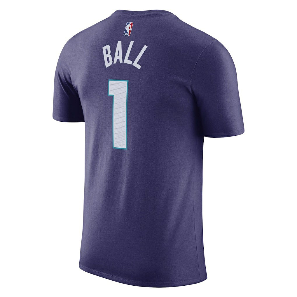 Purple LaMelo Ball Charlotte Hornets Jordan Brand 2022/23 Statement Edition Name & Number T-Shirt | NBA
