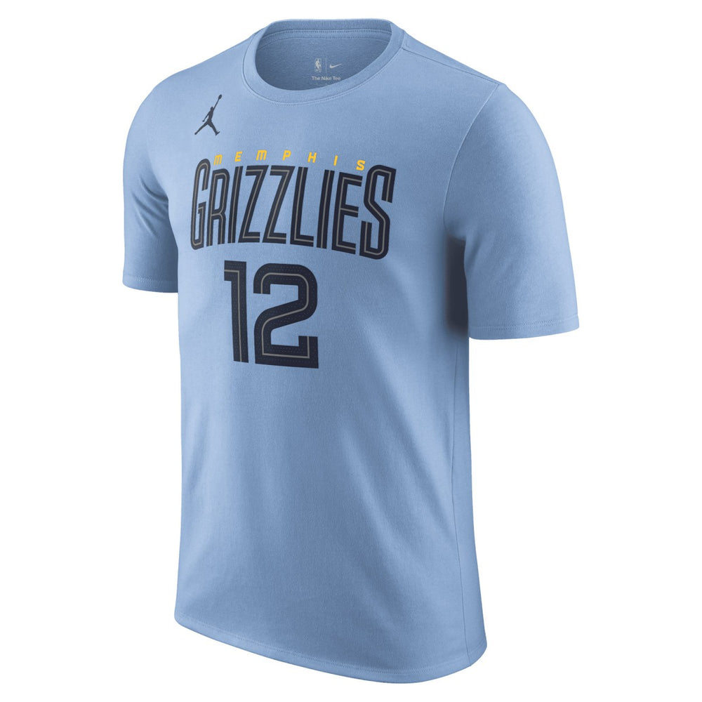 Light Blue Ja Morant Memphis Grizzlies Jordan Brand 2022/23 Statement Edition Name & Number T-Shirt | NBA