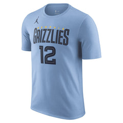 Light Blue Ja Morant Memphis Grizzlies Jordan Brand 2022/23 Statement Edition Name & Number T-Shirt | NBA