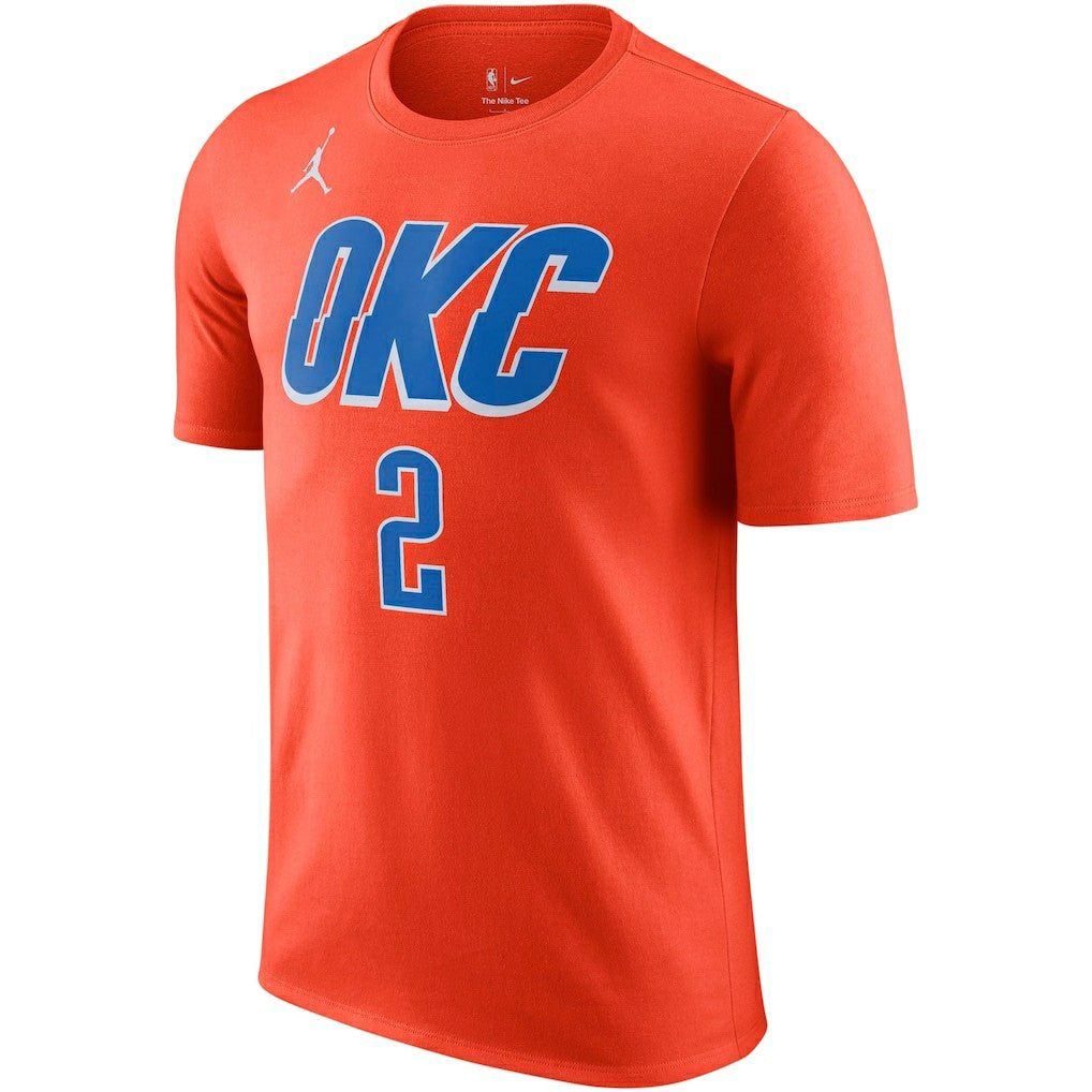 Orange Shai Gilgeous-Alexander Oklahoma City Thunder Jordan Brand 2022/23 Statement Edition Name & Number T-Shirt | NBA