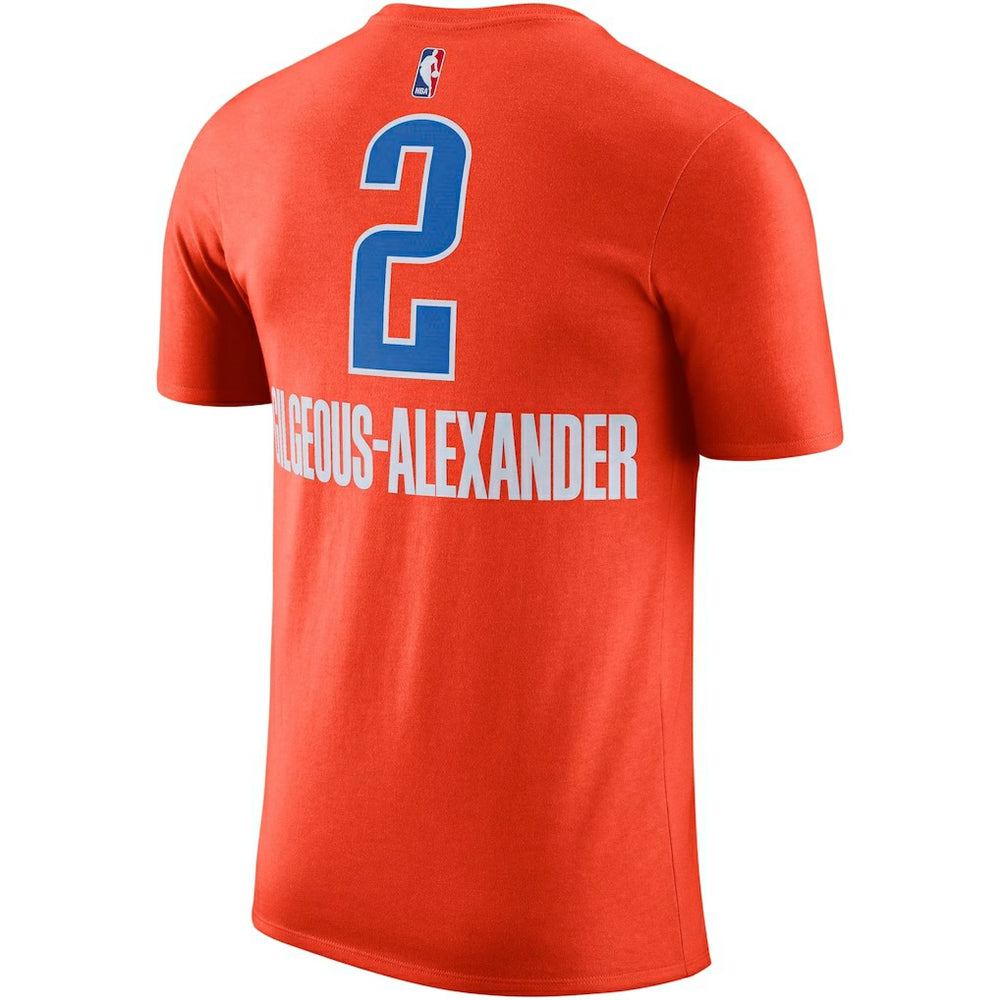 Orange Shai Gilgeous-Alexander Oklahoma City Thunder Jordan Brand 2022/23 Statement Edition Name & Number T-Shirt | NBA