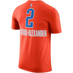 Orange Shai Gilgeous-Alexander Oklahoma City Thunder Jordan Brand 2022/23 Statement Edition Name & Number T-Shirt | NBA