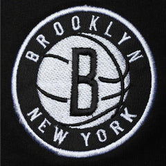 Black/White Brooklyn Nets Big & Tall Contrast Stitch Knit Shorts | NBA
