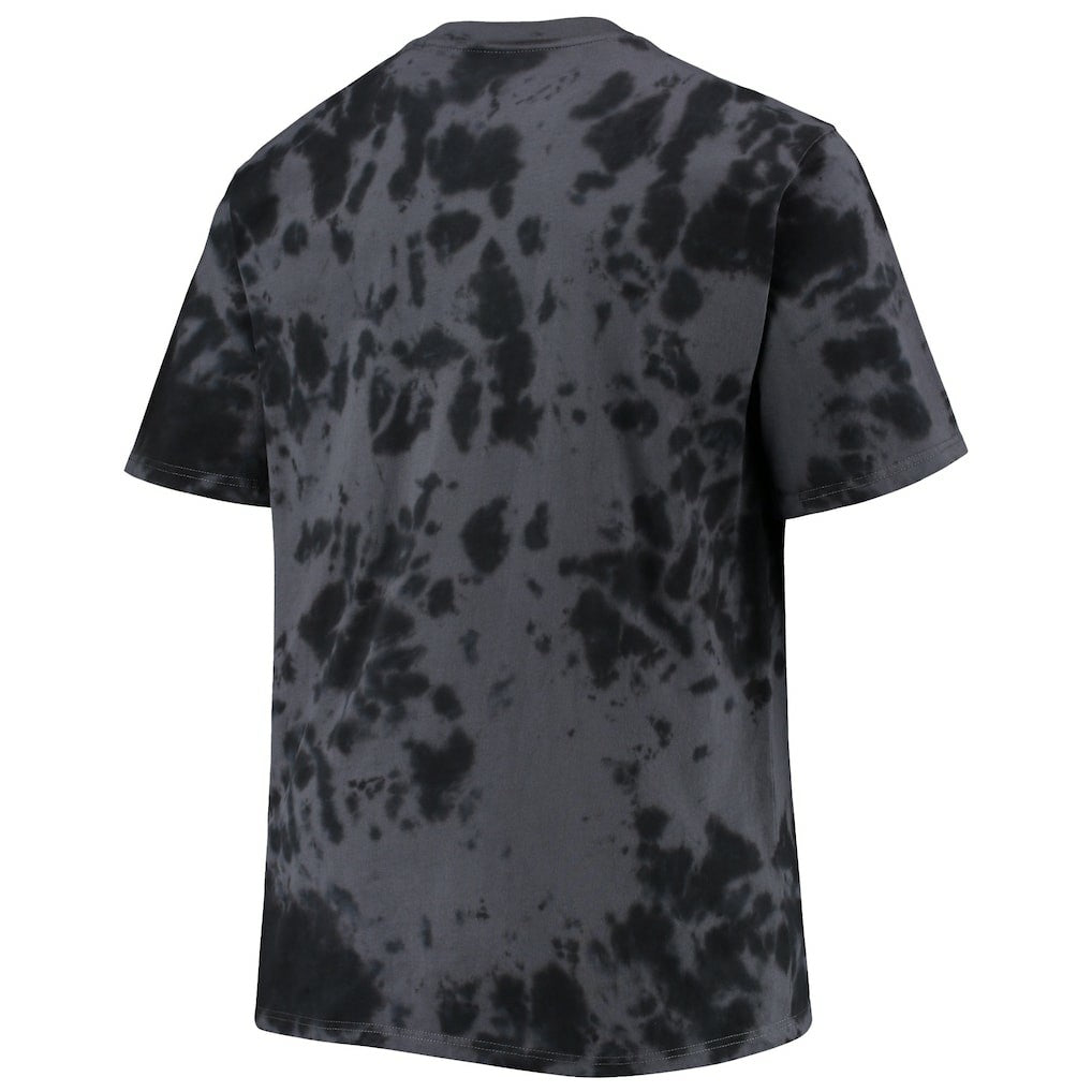 Black Brooklyn Nets Big & Tall Marble Dye Tonal Performance T-Shirt | NBA