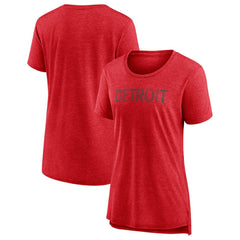 Detroit Red Wings Women's Slow Whistle Tri-Blend T-Shirt -  NHL T-shirts