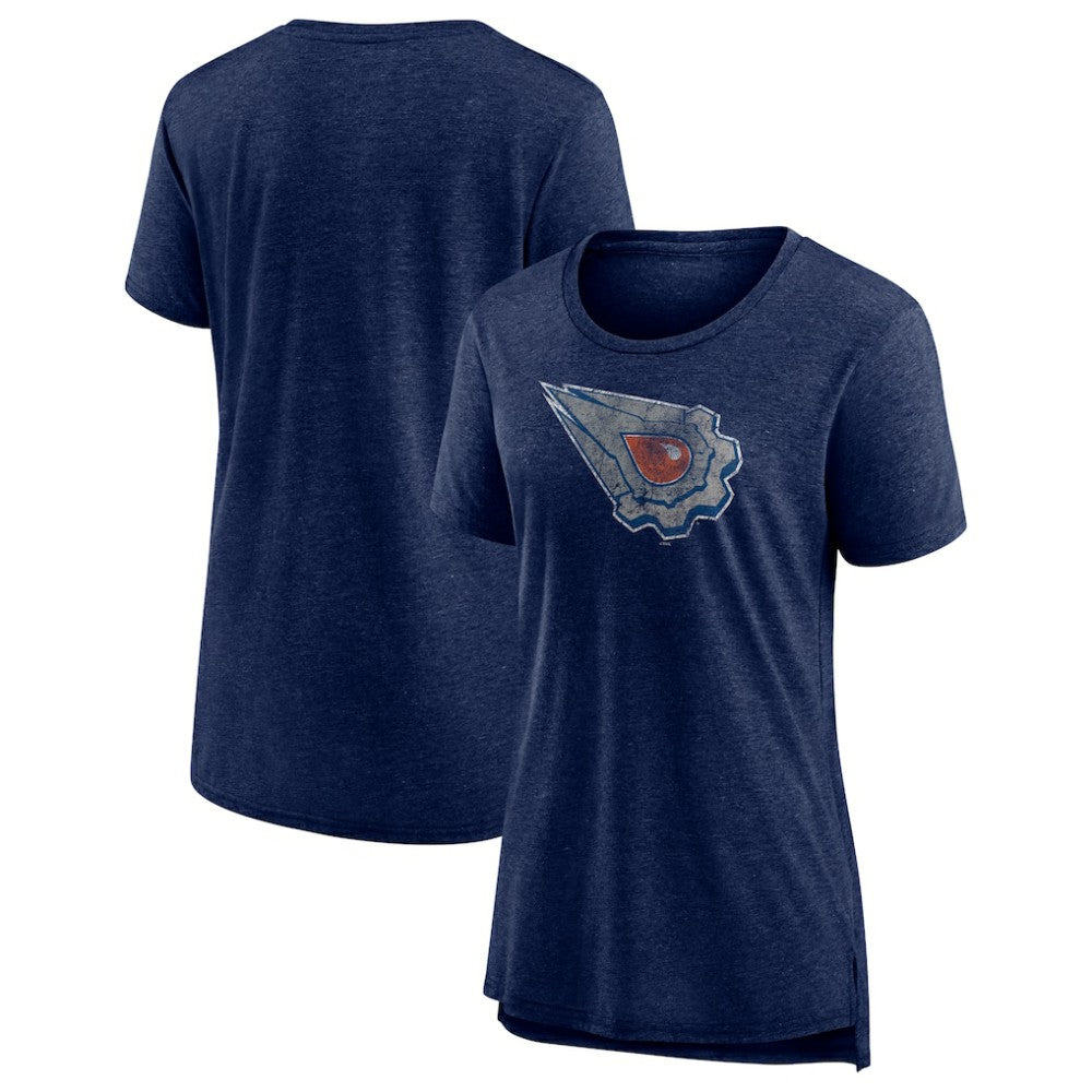 Edmonton Oilers Women's Slow Whistle Tri-Blend T-Shirt -  NHL T-shirts
