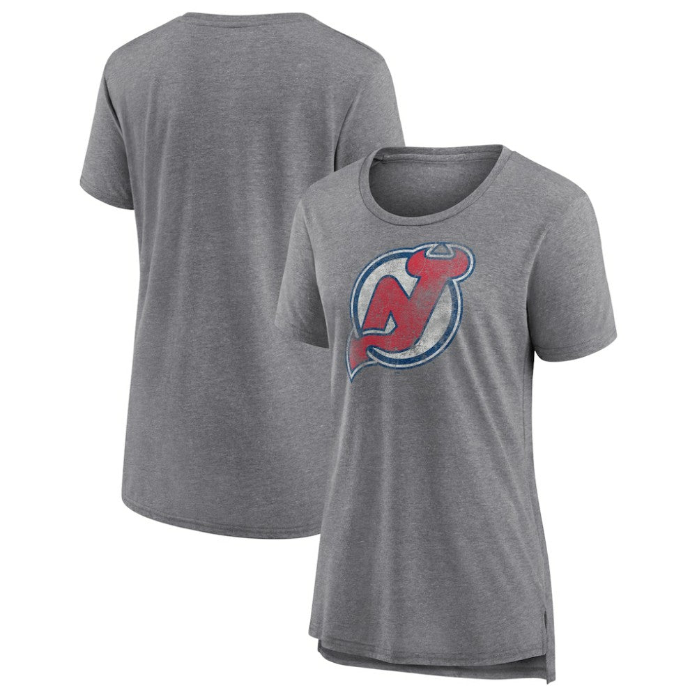 New Jersey Devils Women's Slow Whistle Tri-Blend T-Shirt -  NHL T-shirts
