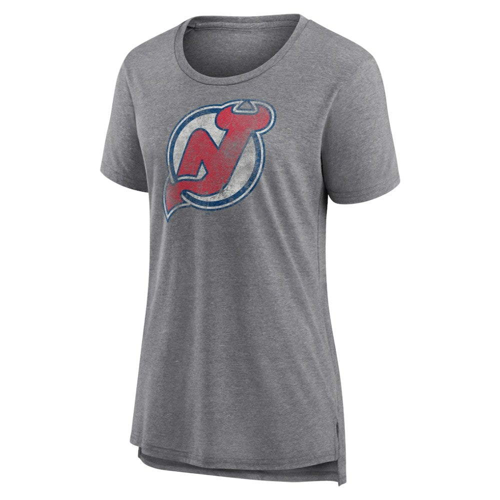 New Jersey Devils Women's Slow Whistle Tri-Blend T-Shirt -  NHL T-shirts