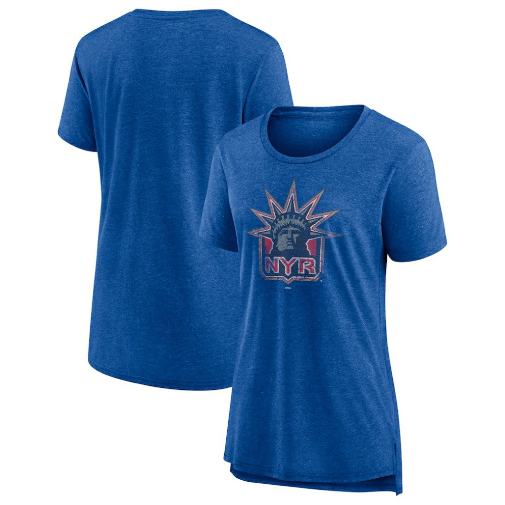 New York Rangers Women's Slow Whistle Tri-Blend T-Shirt -  NHL T-shirts