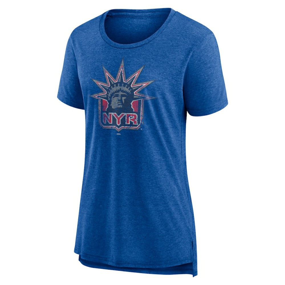 New York Rangers Women's Slow Whistle Tri-Blend T-Shirt -  NHL T-shirts