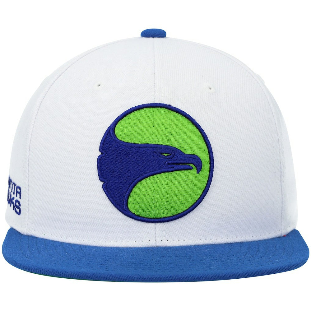 White/Royal Atlanta Hawks Hardwood Classics Snapback Hat | NBA
