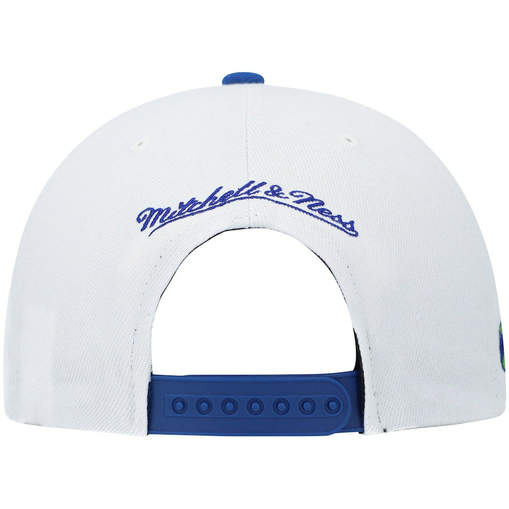 White/Royal Atlanta Hawks Hardwood Classics Snapback Hat | NBA