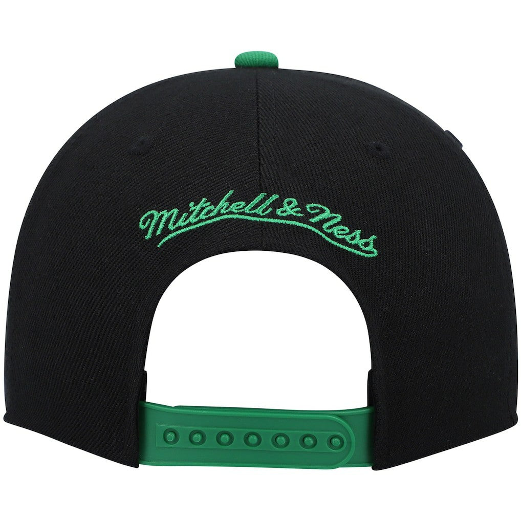 Black/Kelly Green Boston Celtics Hardwood Classics Snapback Hat | NBA