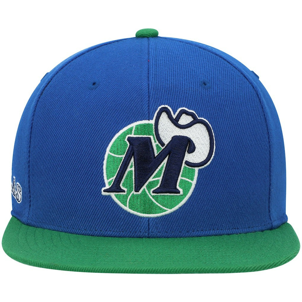 Blue/Green Dallas Mavericks Hardwood Classics Snapback Hat sale | NBA