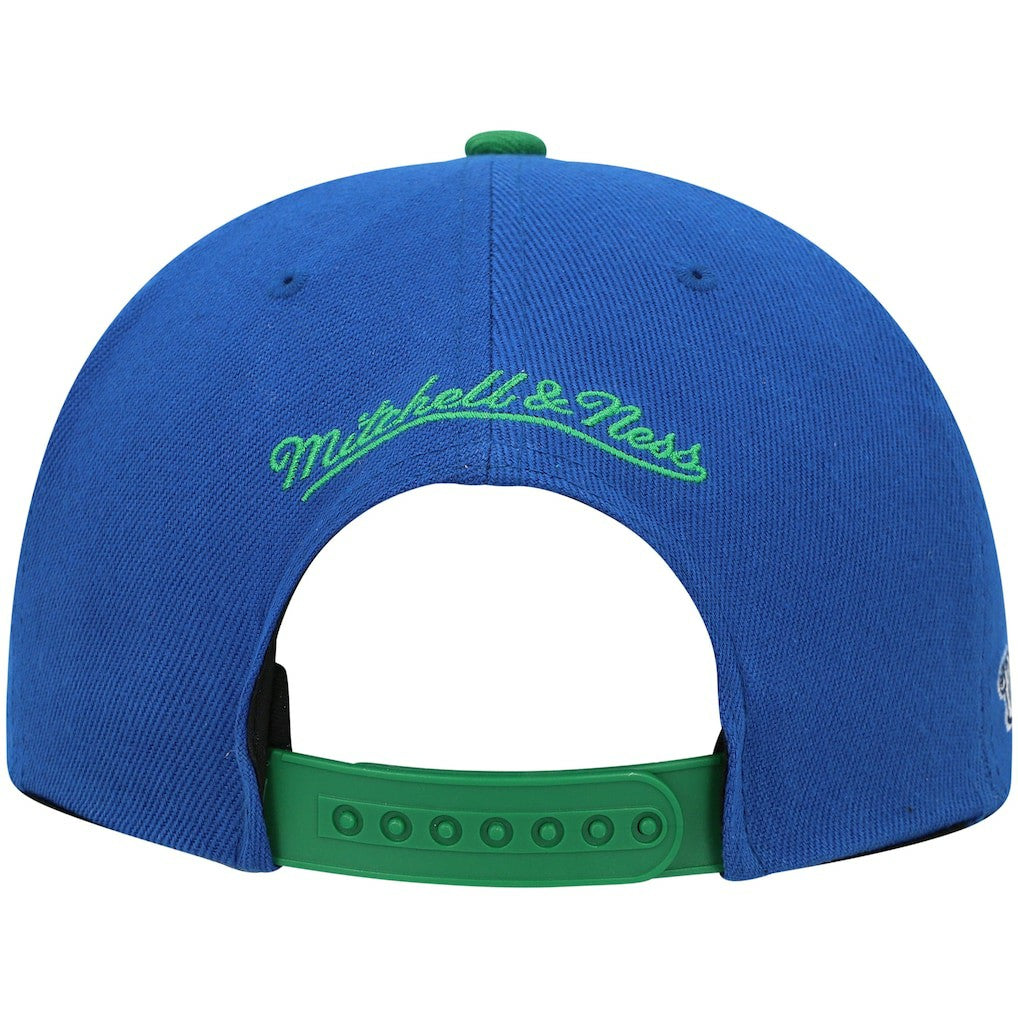Blue/Green Dallas Mavericks Hardwood Classics Snapback Hat sale | NBA