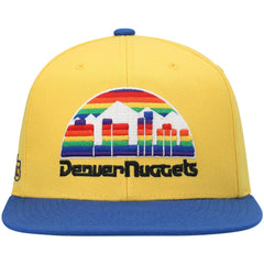 Gold/Royal Denver Nuggets Hardwood Classics Snapback Hat sale | NBA