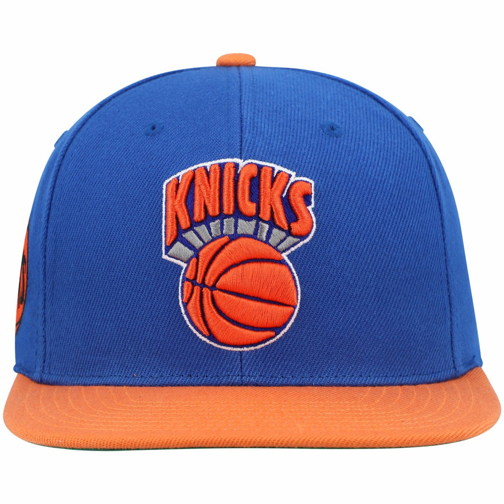 Blue/Orange New York Knicks Hardwood Classics Snapback Hat | NBA