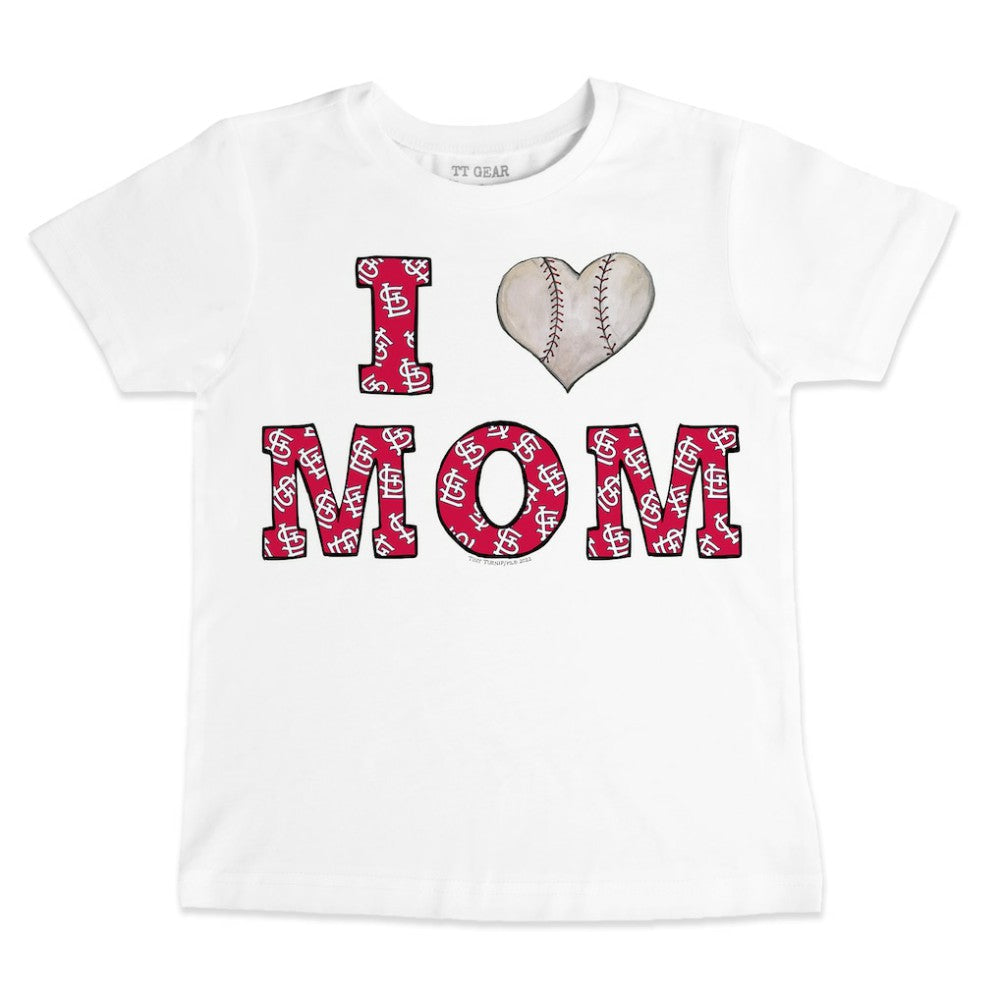 St. Louis Cardinals Tiny Turnip Youth Heart Mom T-Shirt - MLB T-shirts