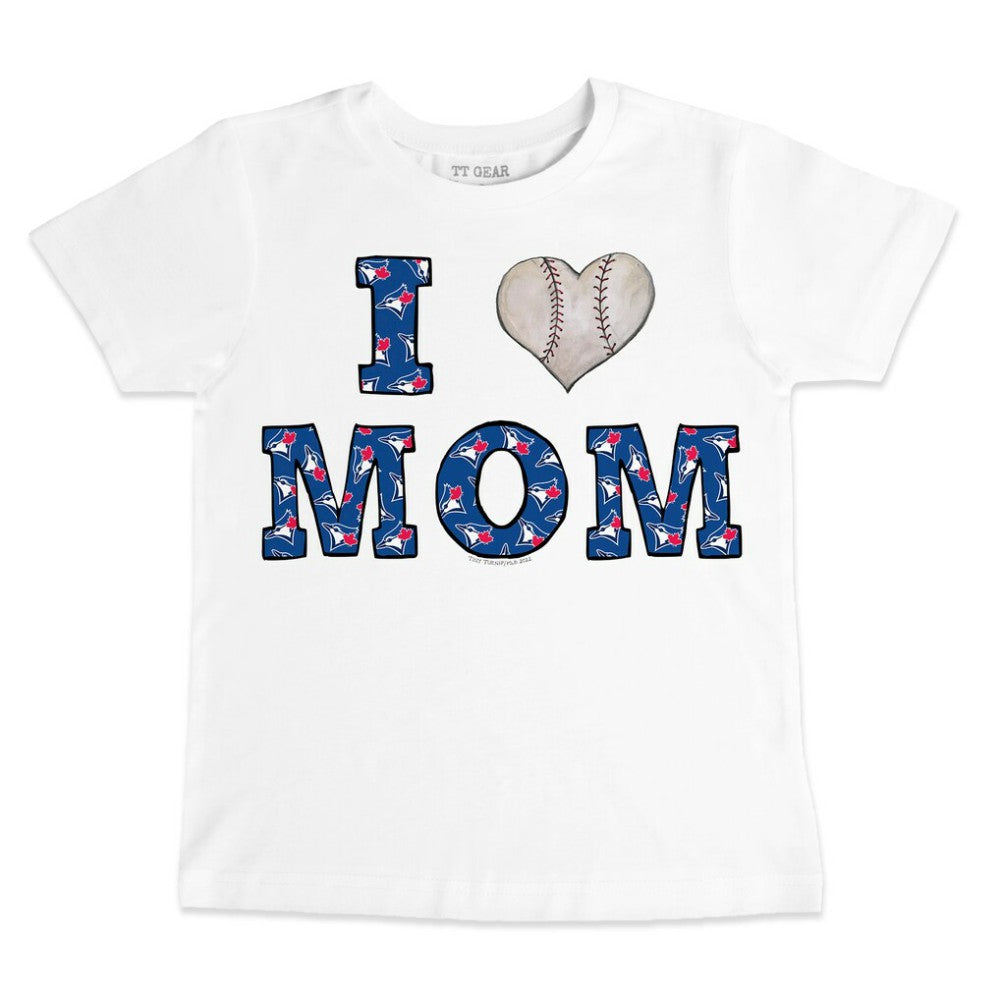 Toronto Blue Jays Tiny Turnip Youth Heart Mom T-Shirt - MLB T-shirts