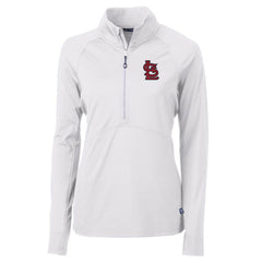 St. Louis Cardinals Cutter & Buck Women's Adapt Eco Knit Stretch Half-Zip Pullover Top - MLB Pullover