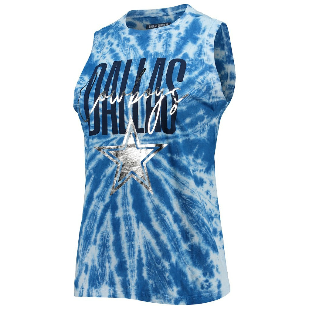 Dallas Cowboys Lauren James Women's Tie-Dye Jersey Boxy Tank Top | NFL Sale